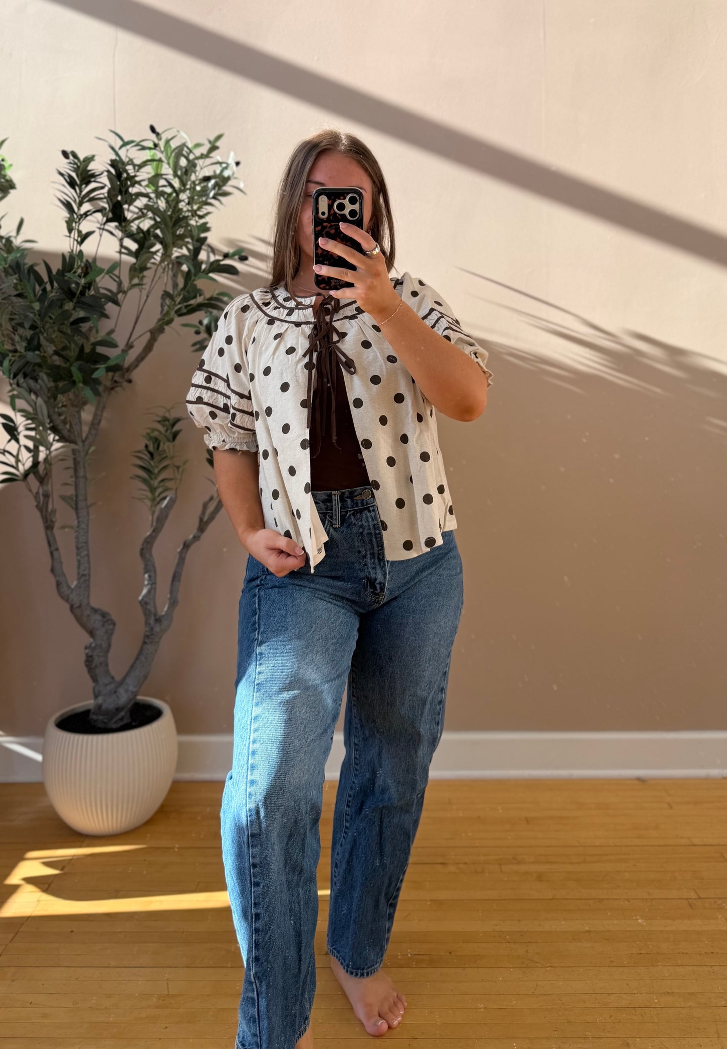Mae Tie Blouse
