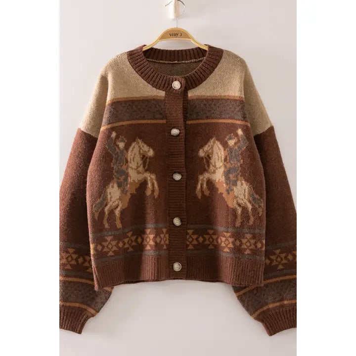 Western Sweater Cardigan