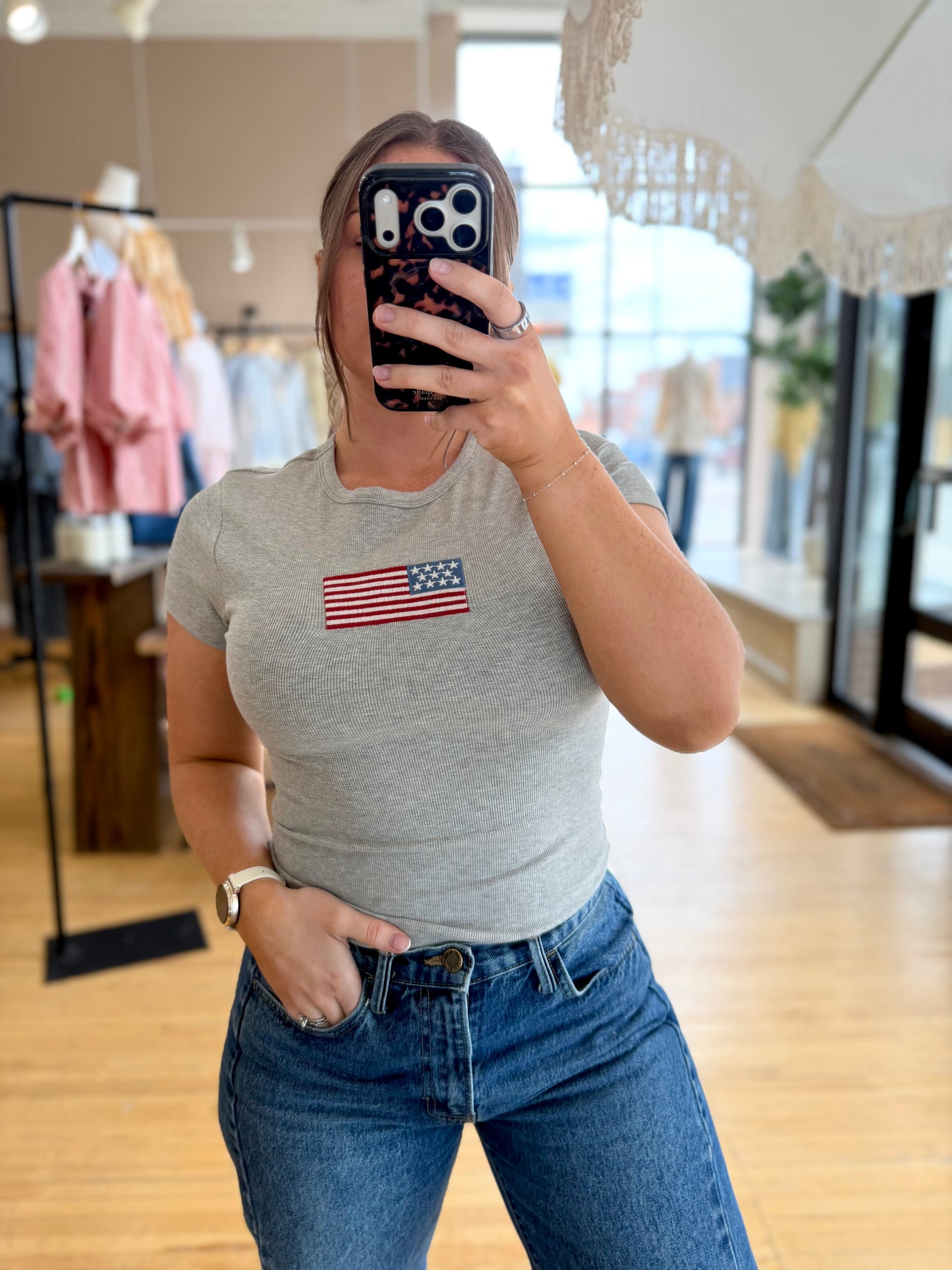Flag Baby Tee