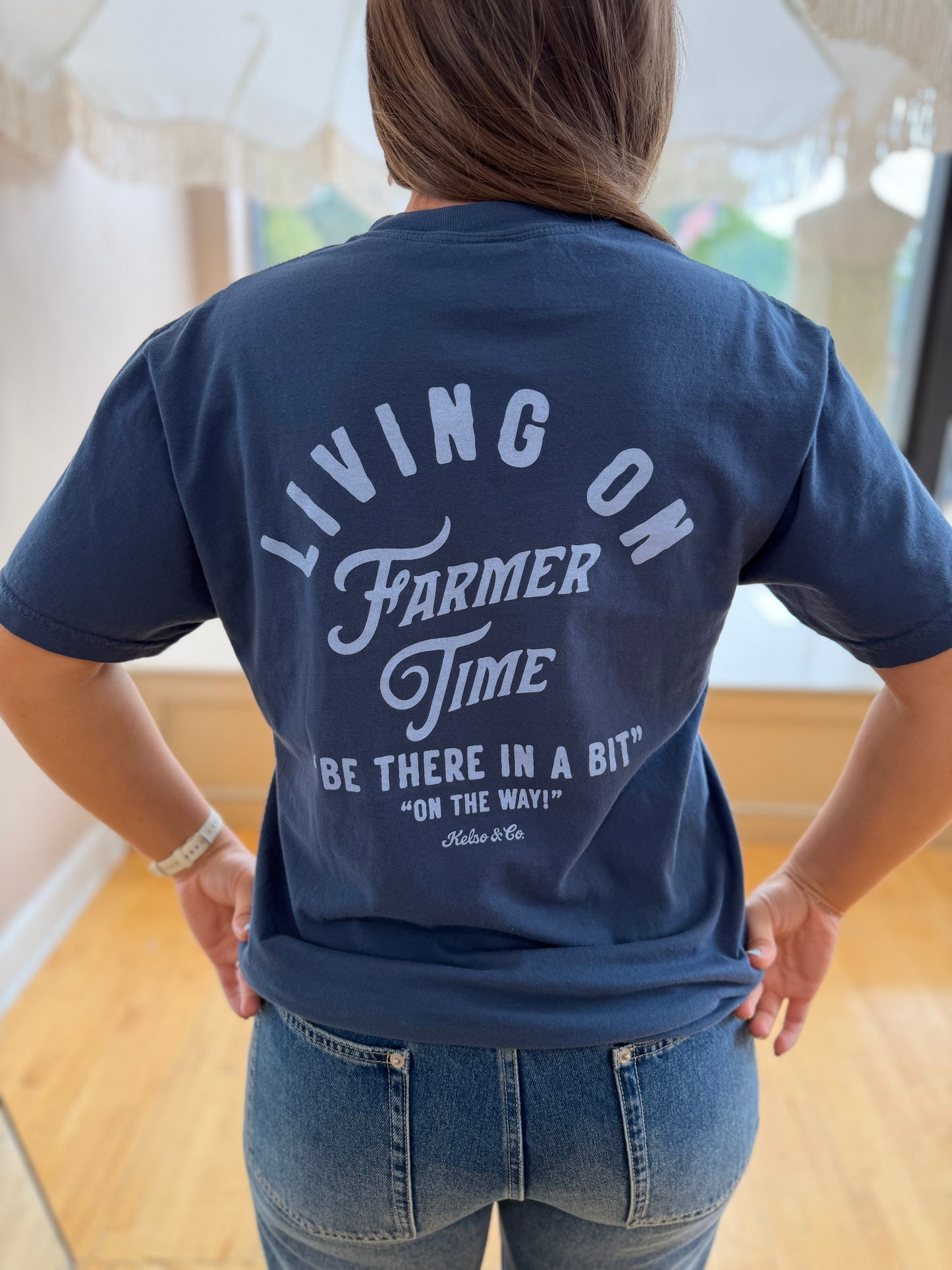 Living On Farmer Time Tee