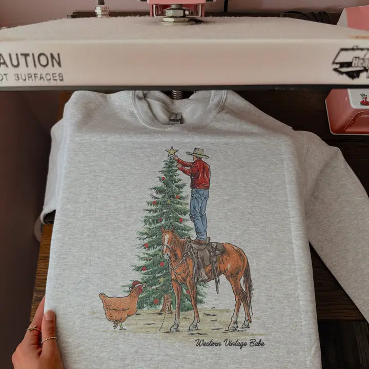 Cowboy Christmas Crewneck
