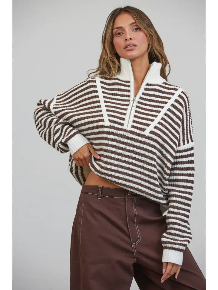Lainey Half Zip Sweater