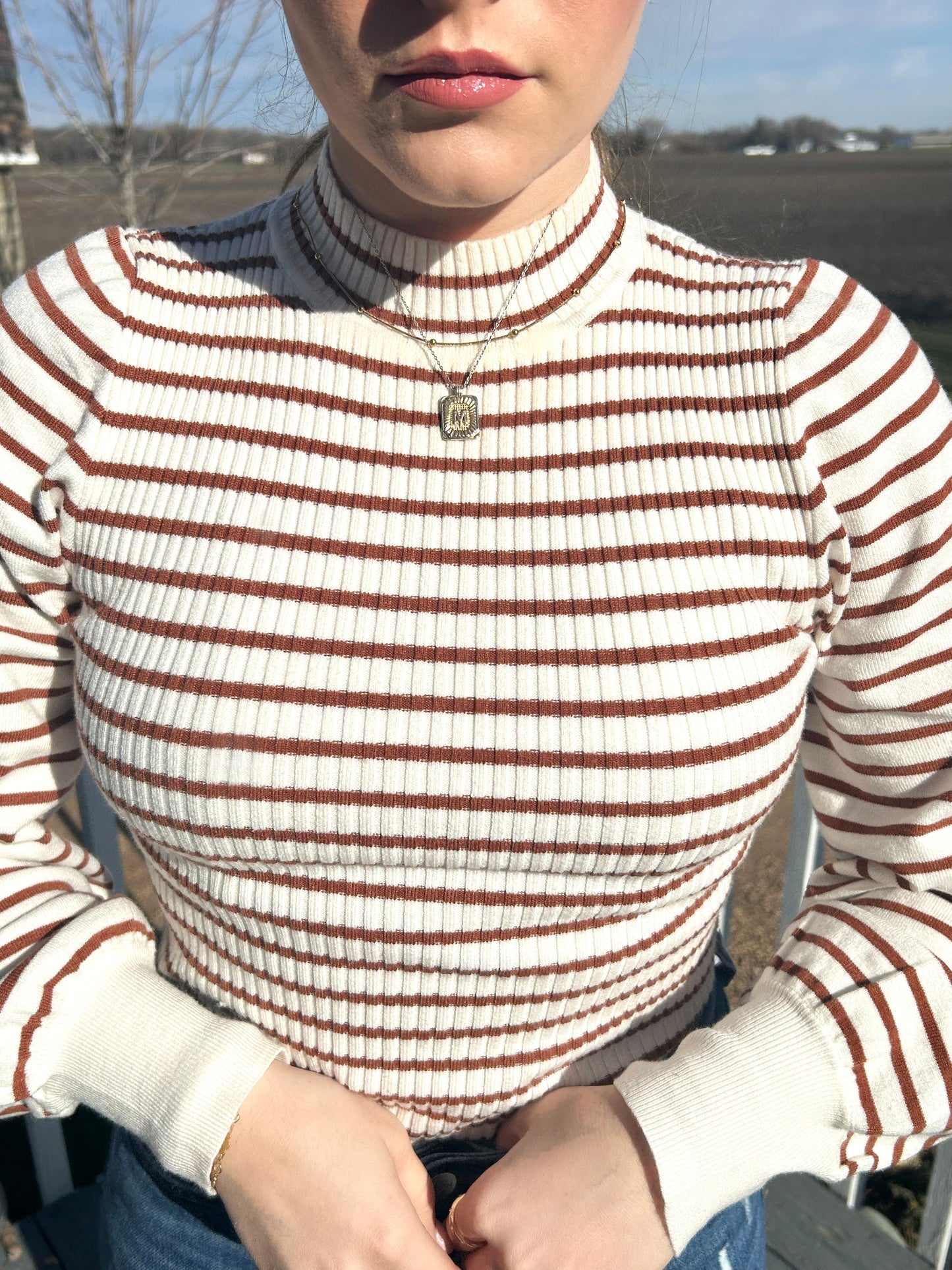 Cinnamon Twist Long Sleeve Top