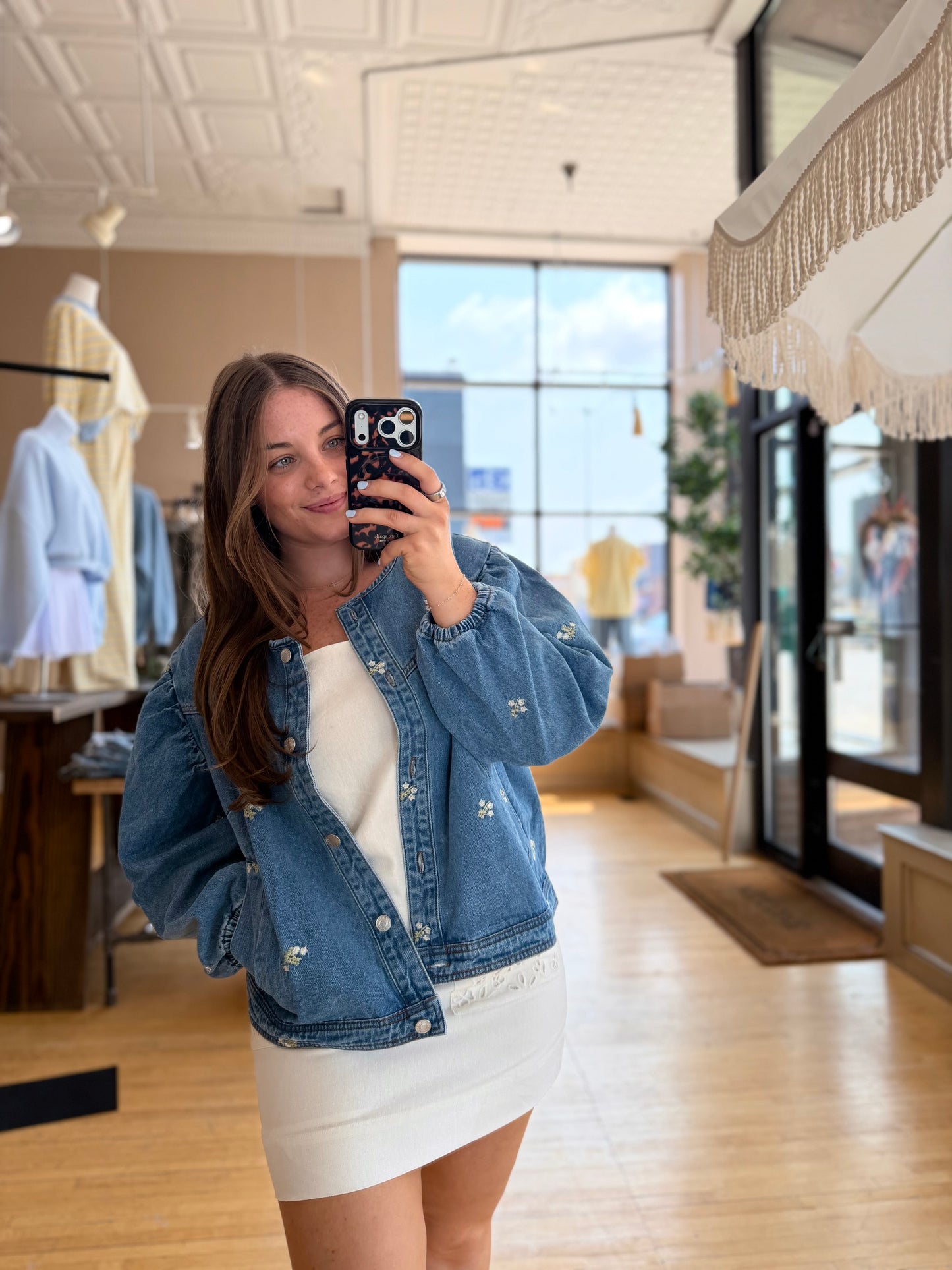 Denim Embroidered Jacket