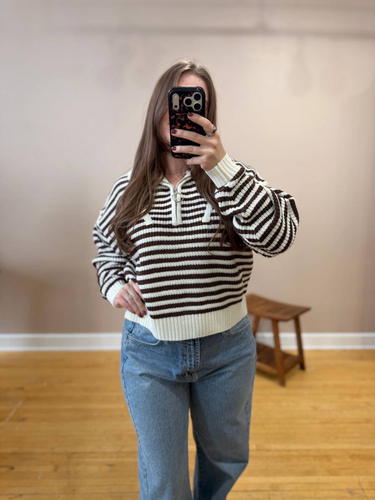 Lainey Half Zip Sweater