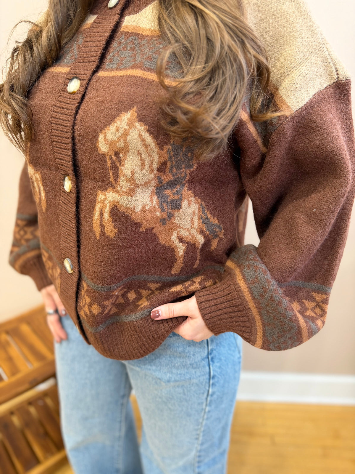Western Sweater Cardigan