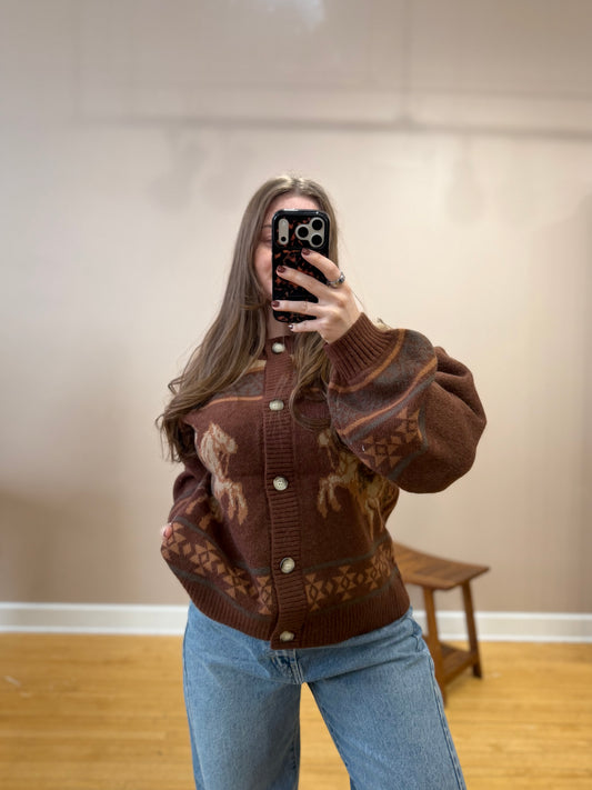 Western Sweater Cardigan