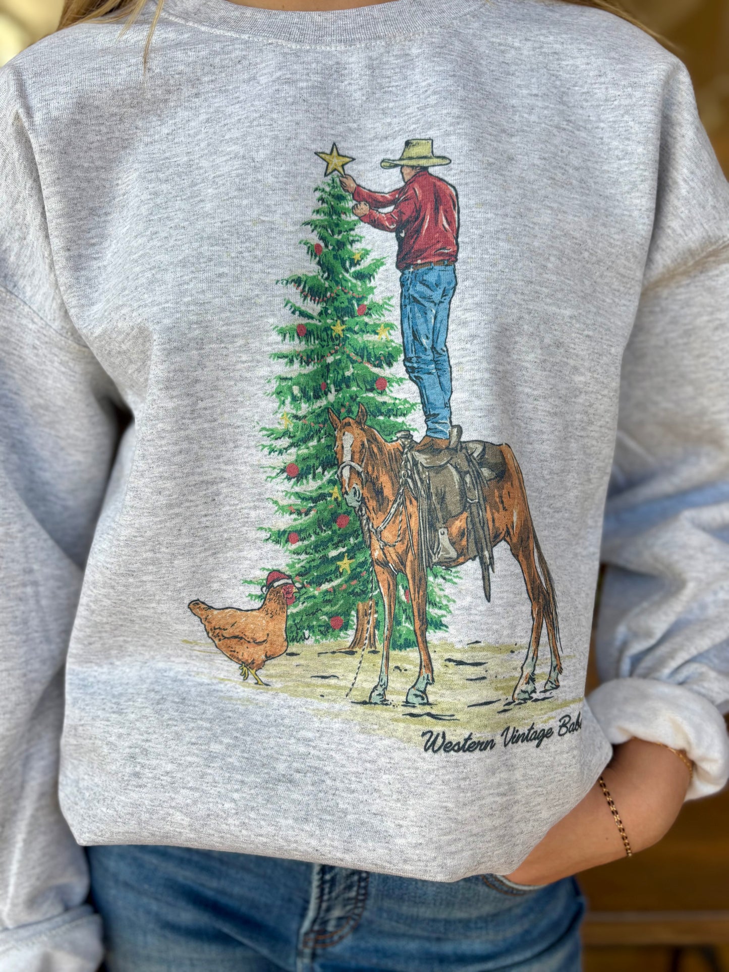 Cowboy Christmas Crewneck
