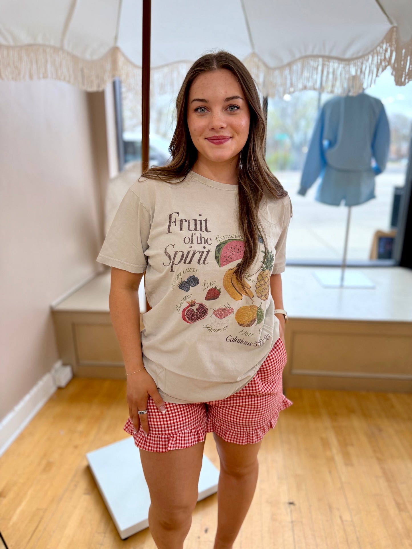Gingham Ruffle Shorts