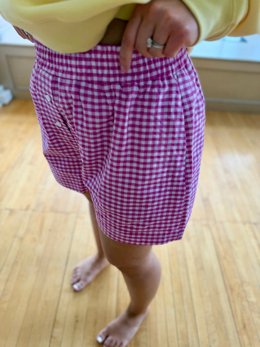 Gingham Boxer Shorts