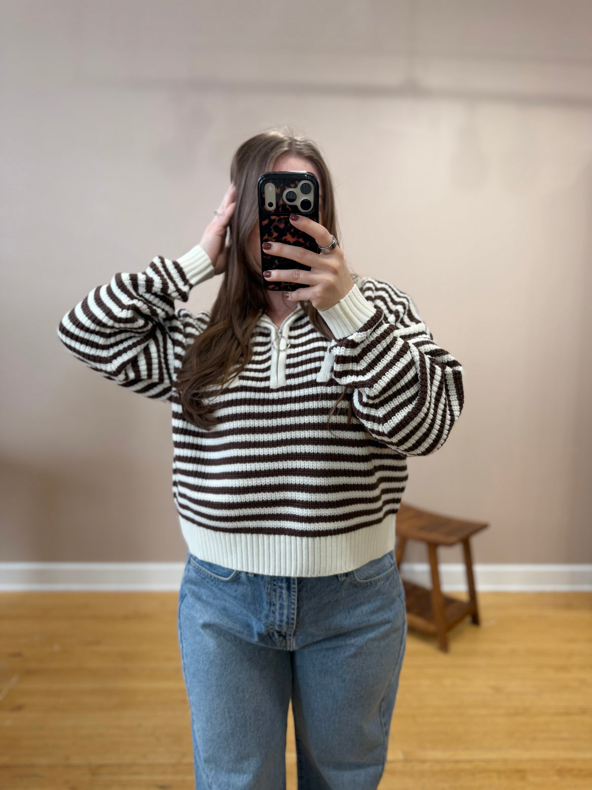 Lainey Half Zip Sweater