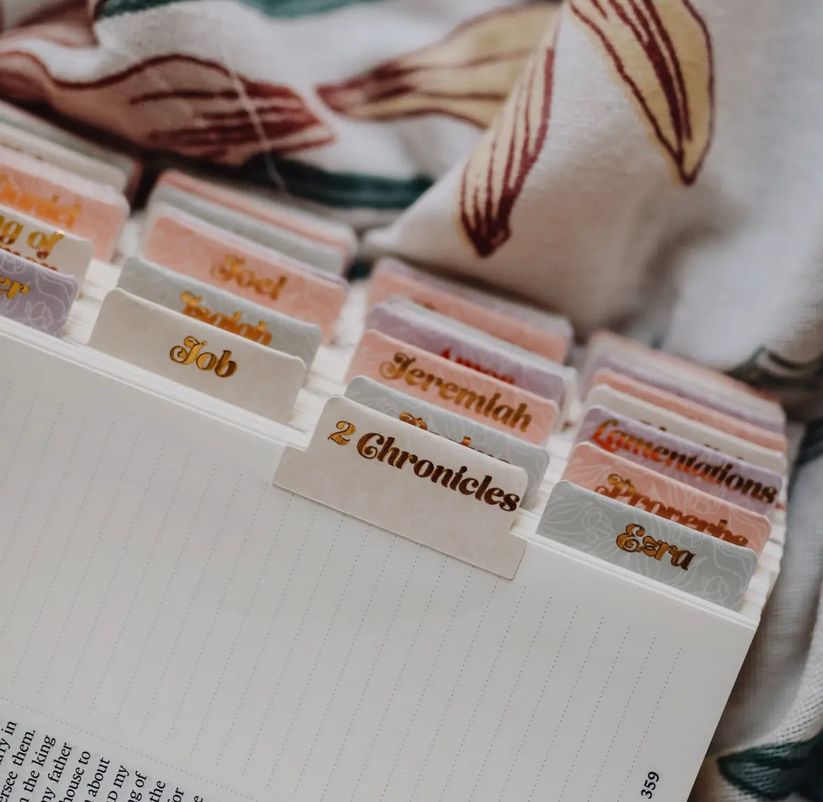 Pastel Floral Bible Tabs
