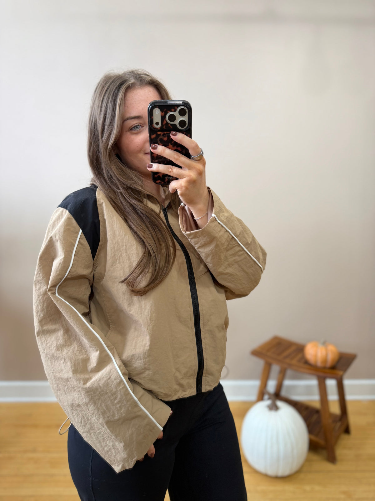 Taupe Windbreaker
