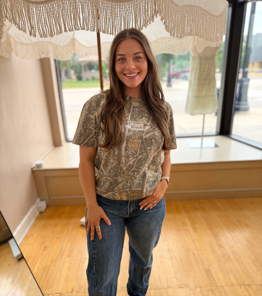 Jesus Saves Camo Tee