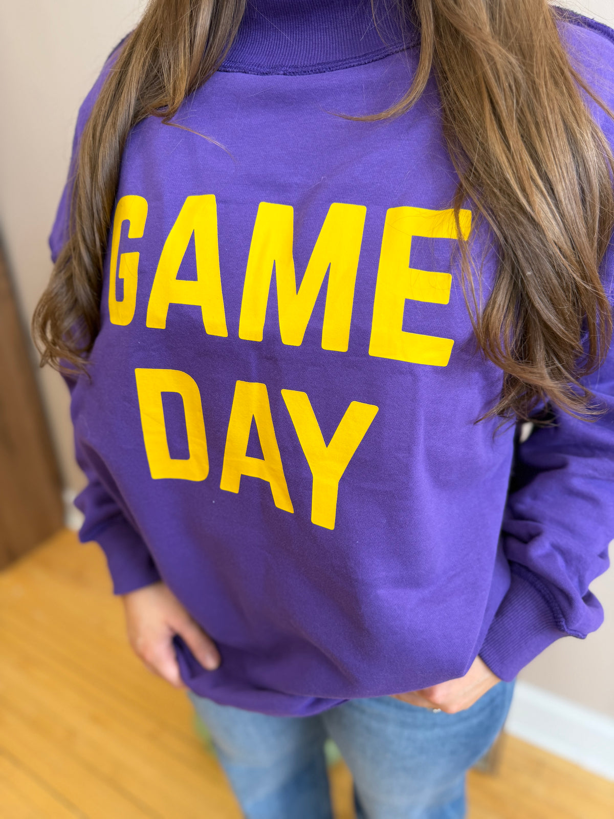 Purple Game Day Crewneck
