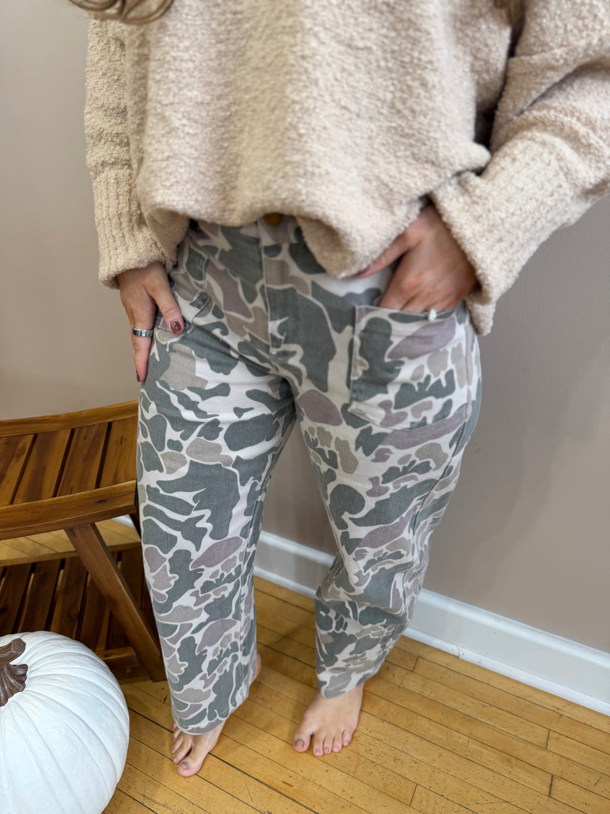 Camo Denim Pants