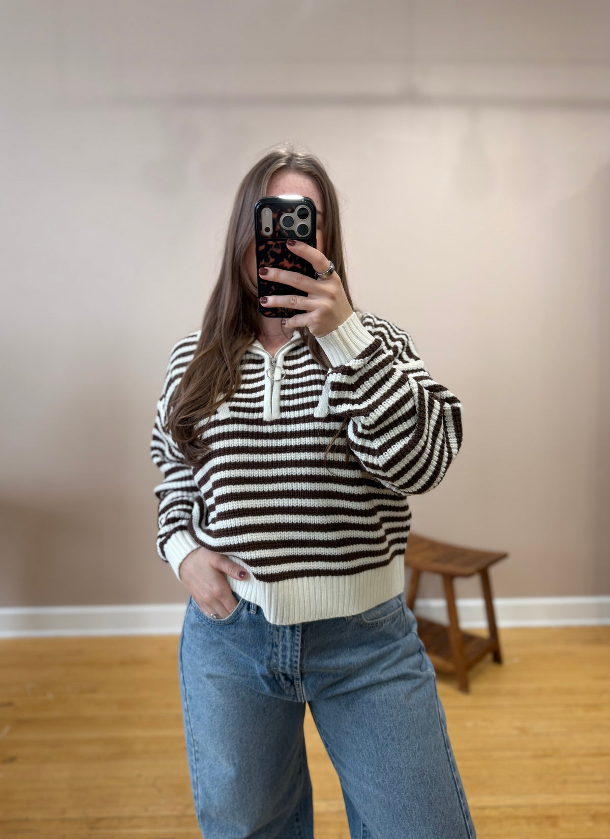 Lainey Half Zip Sweater