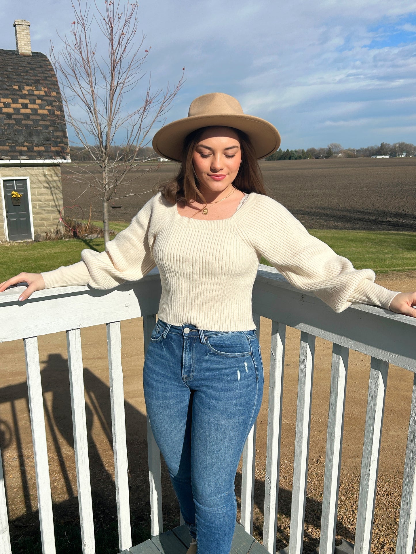 Elsa Ribbed Long Sleeve Top