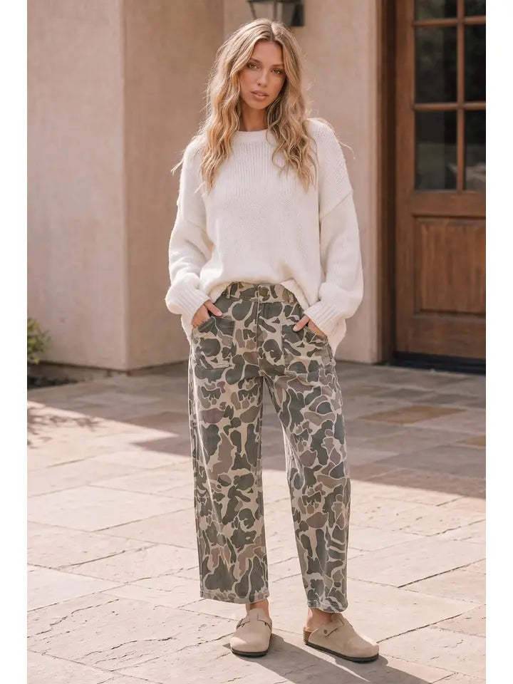 Camo Denim Pants