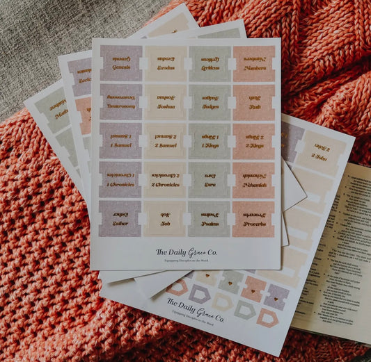 Pastel Floral Bible Tabs