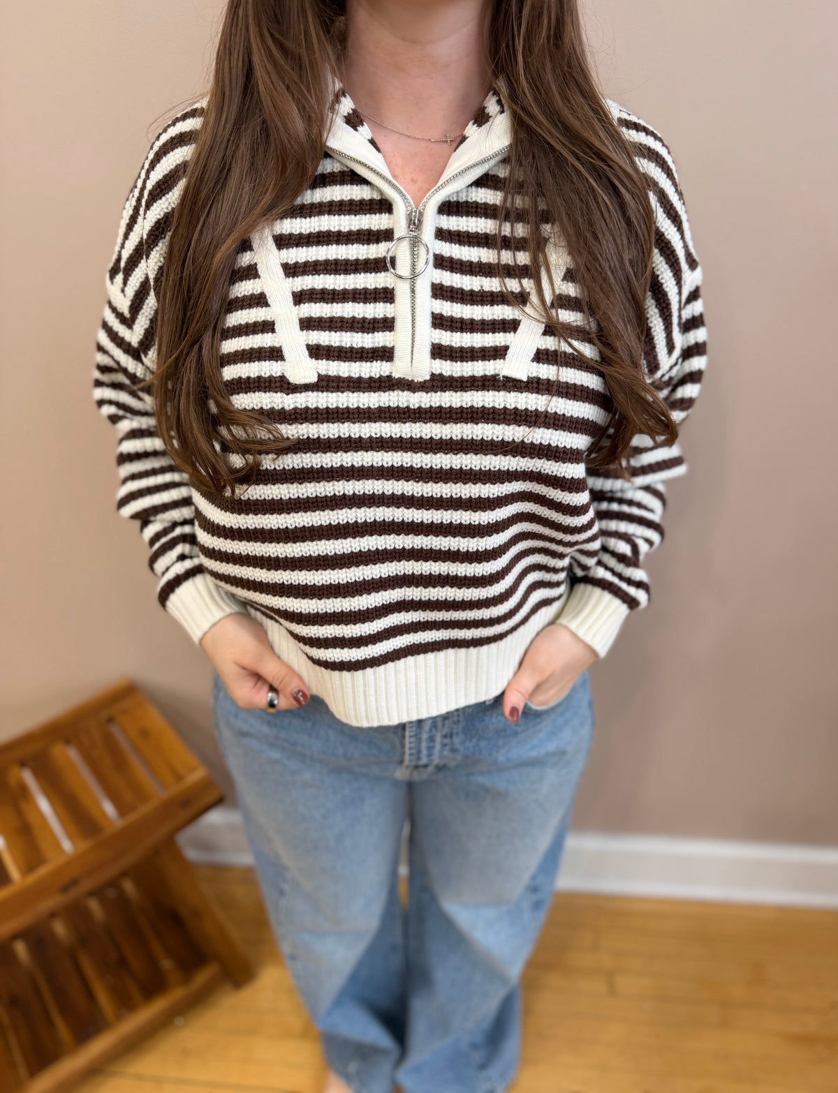 Lainey Half Zip Sweater