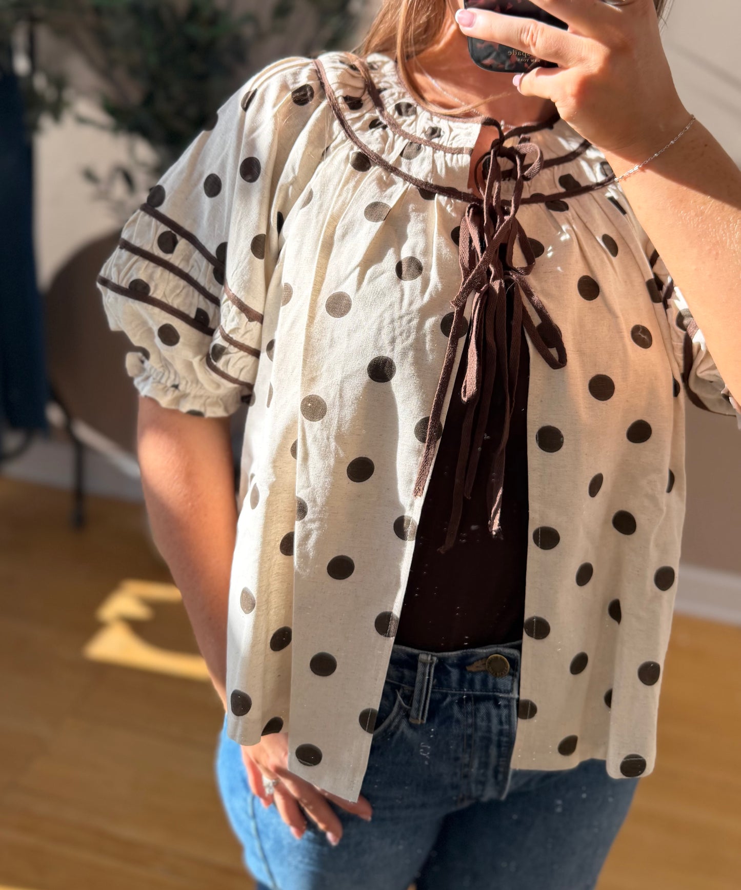 Mae Tie Blouse