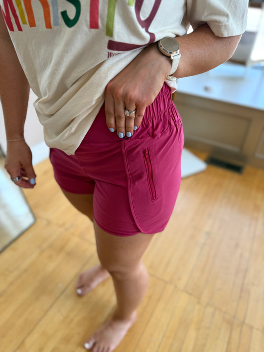 Plum Athletic Shorts