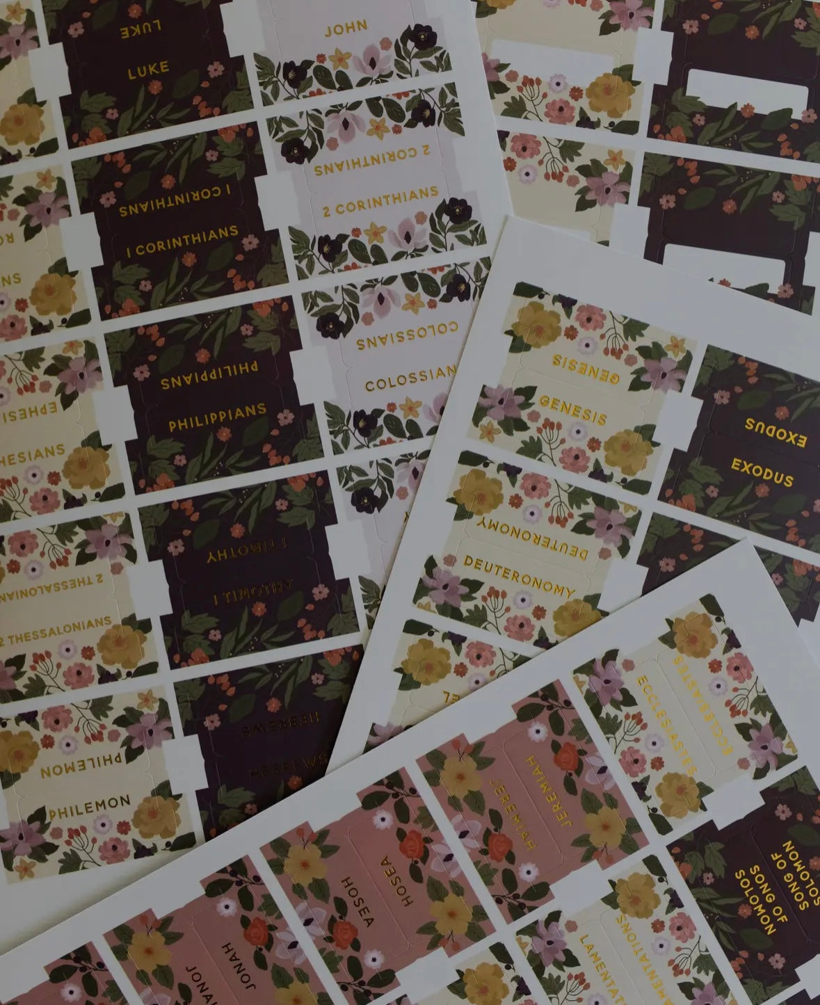 Magnolia Floral Bible Tabs