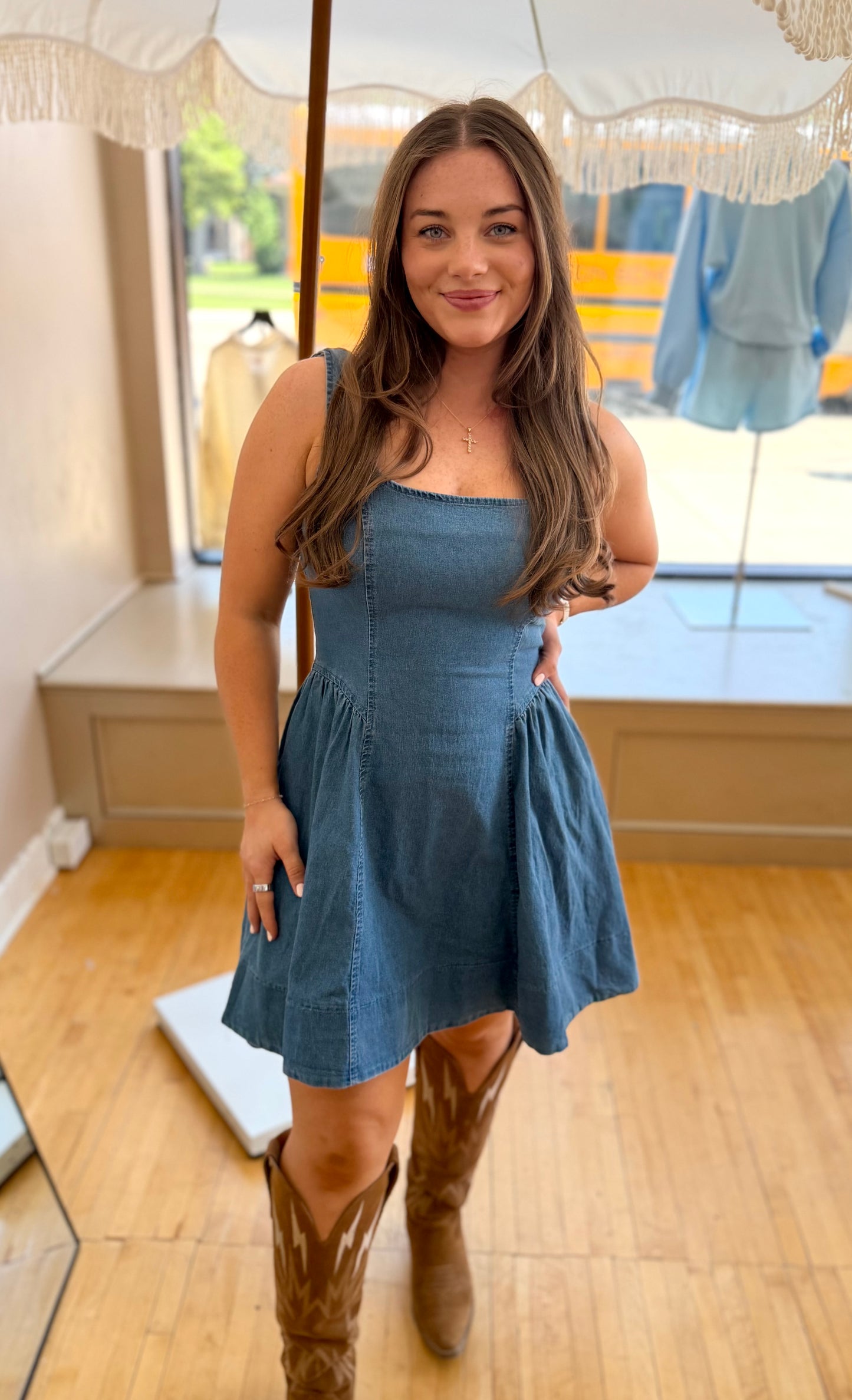 Megan Denim Dress