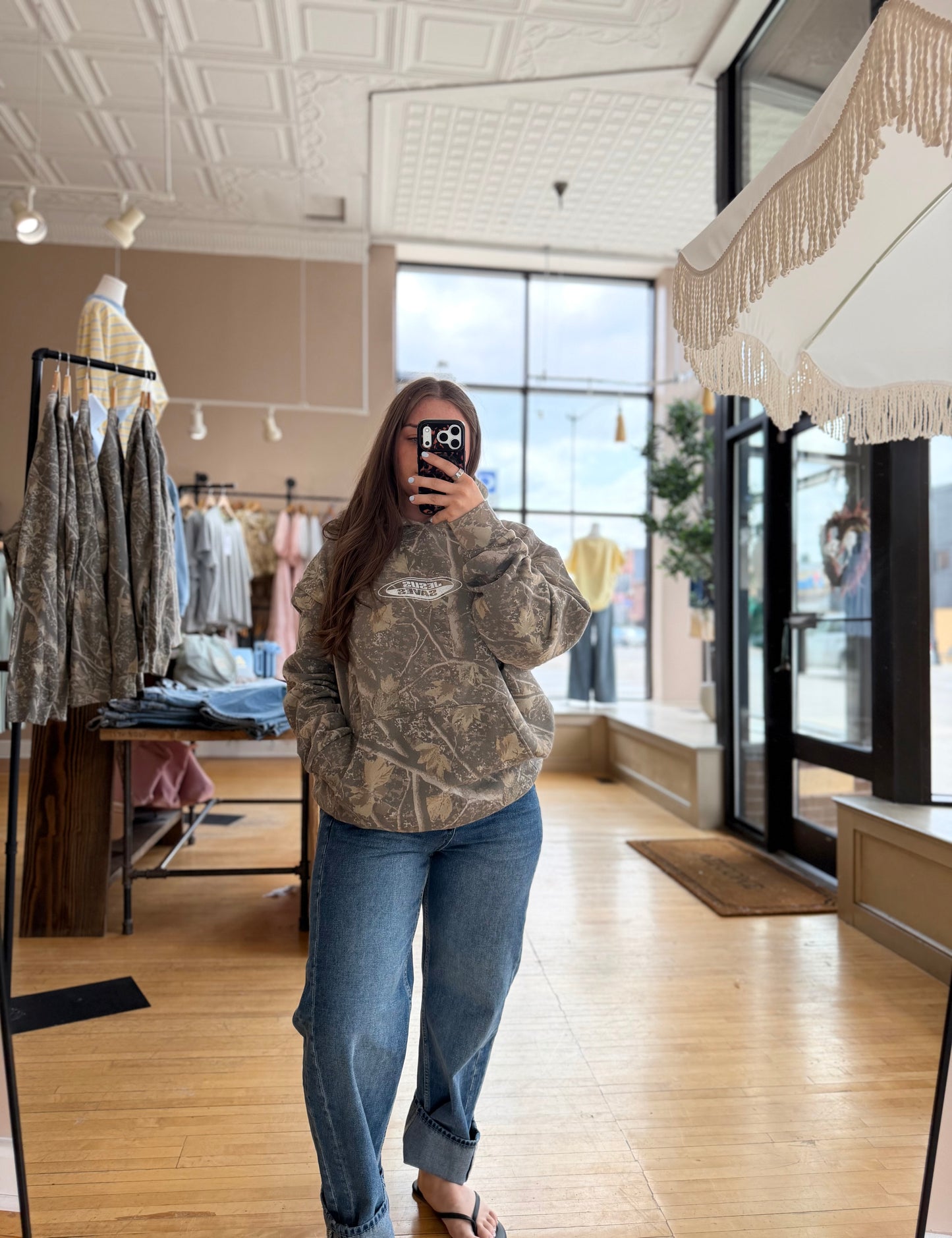 Jesus Saves Camo Hoodie