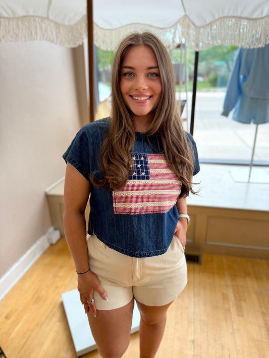 Fabric Flag Top
