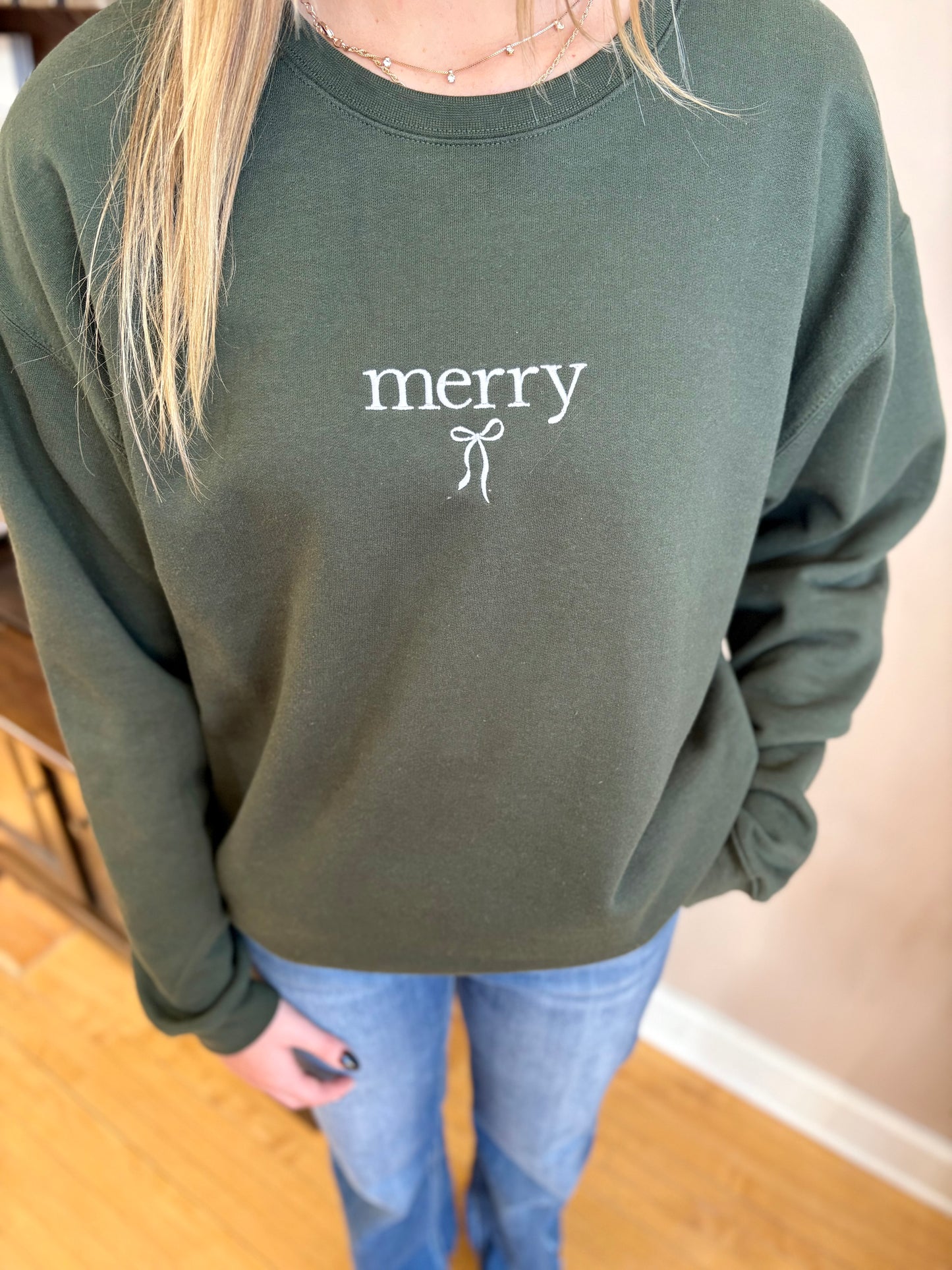 Merry Bow Crewneck
