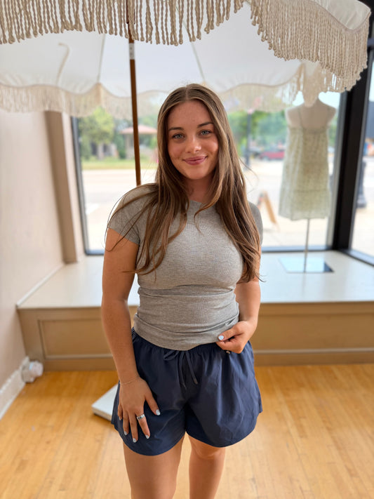 Athleisure Ribbed Top