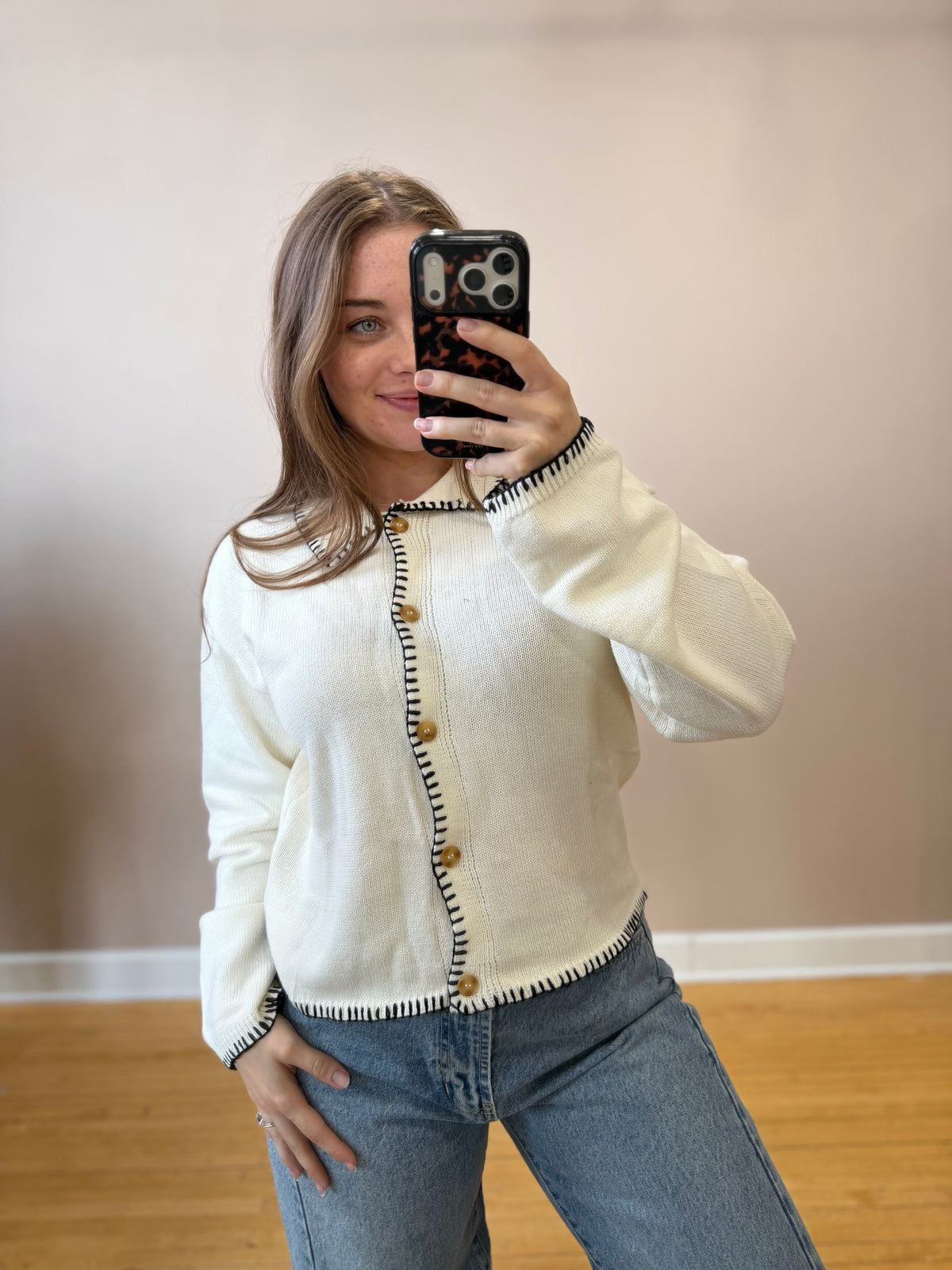 Tori Collared Cardigan