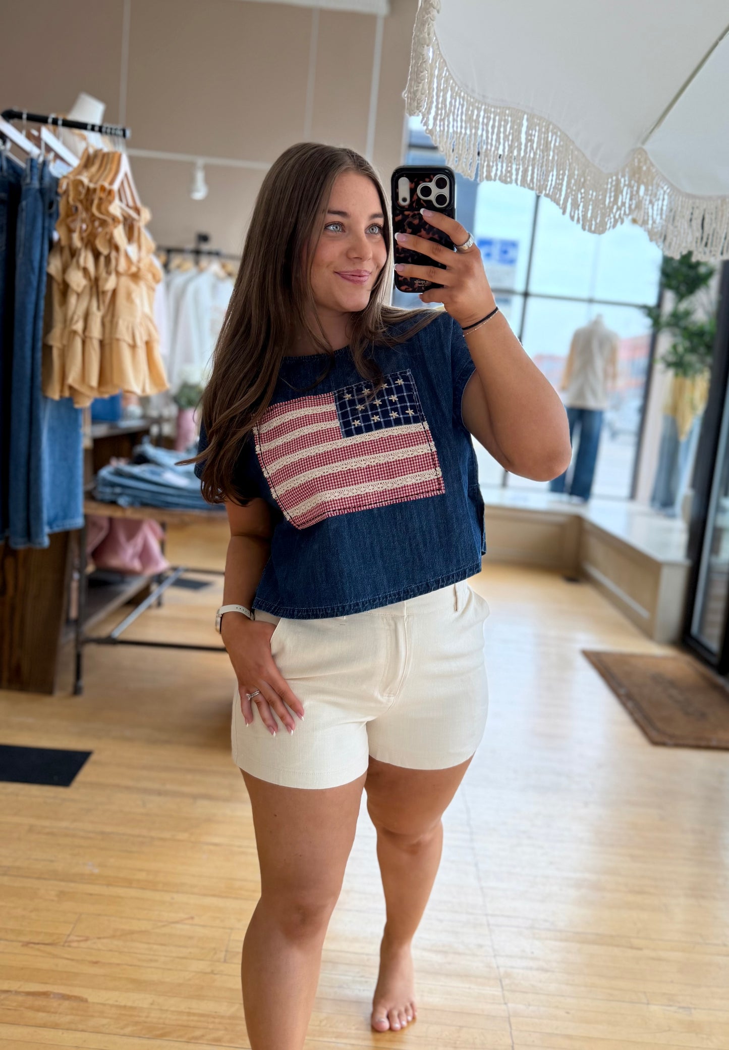 Fabric Flag Top