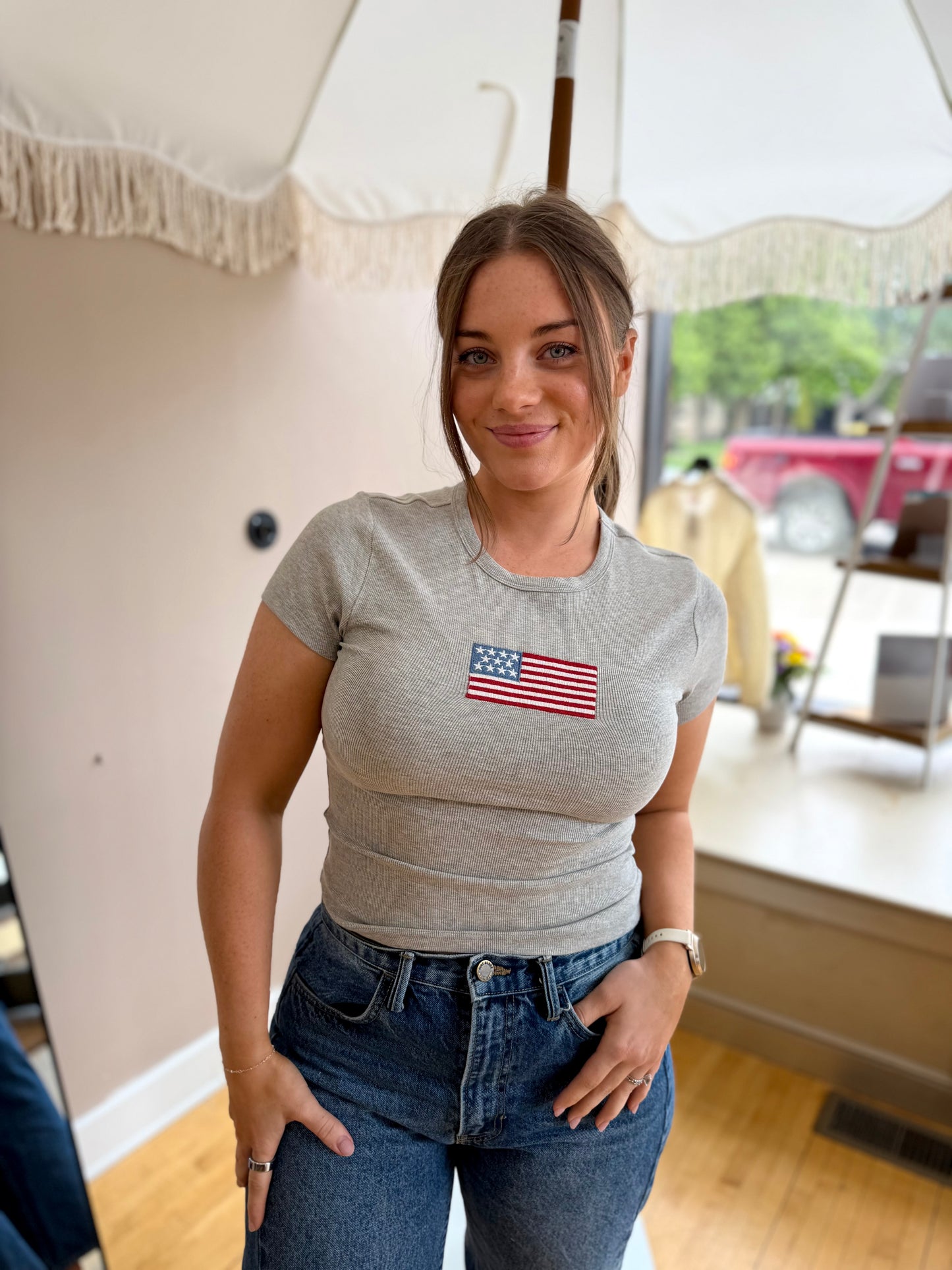 Flag Baby Tee
