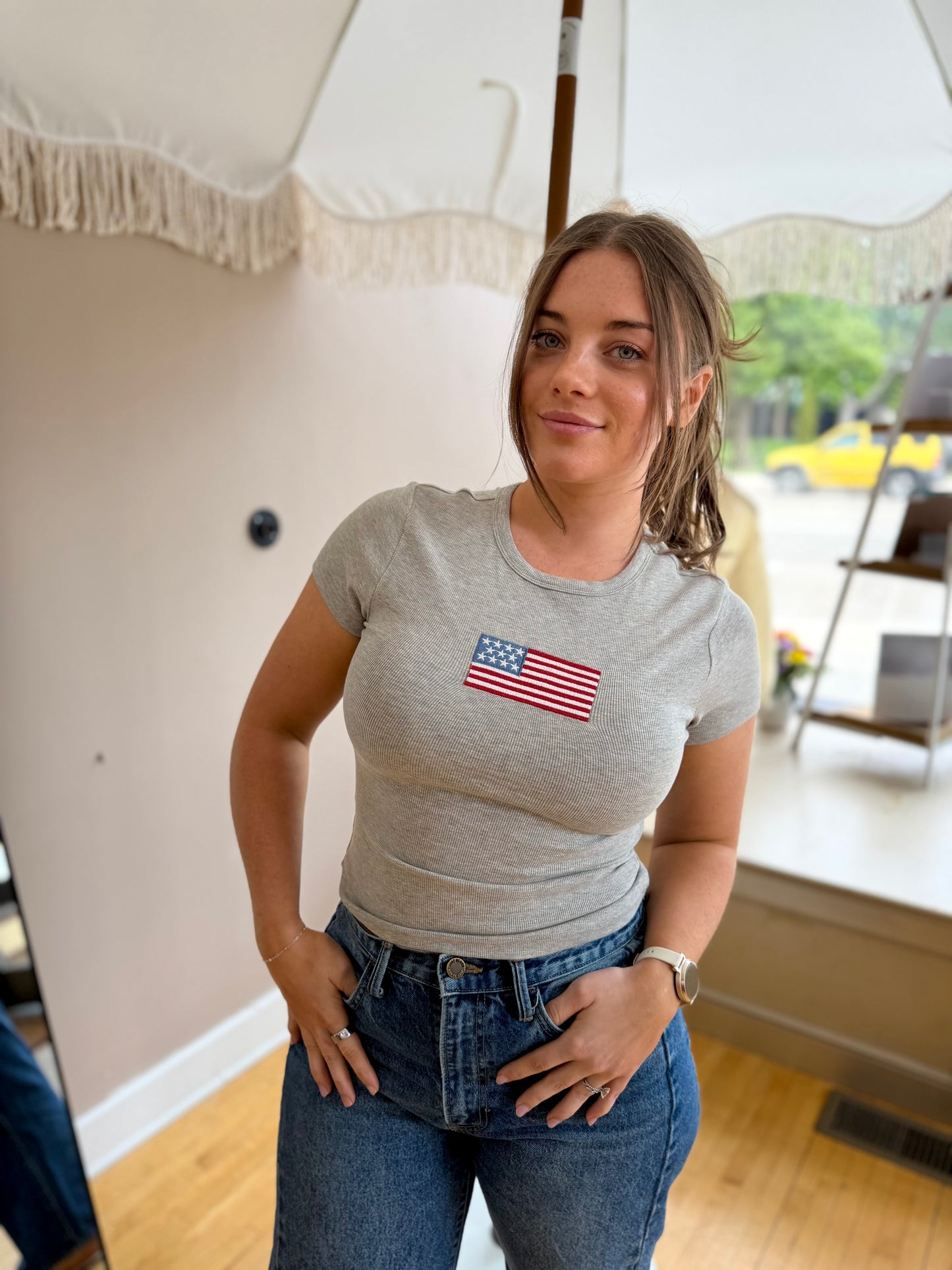 Flag Baby Tee