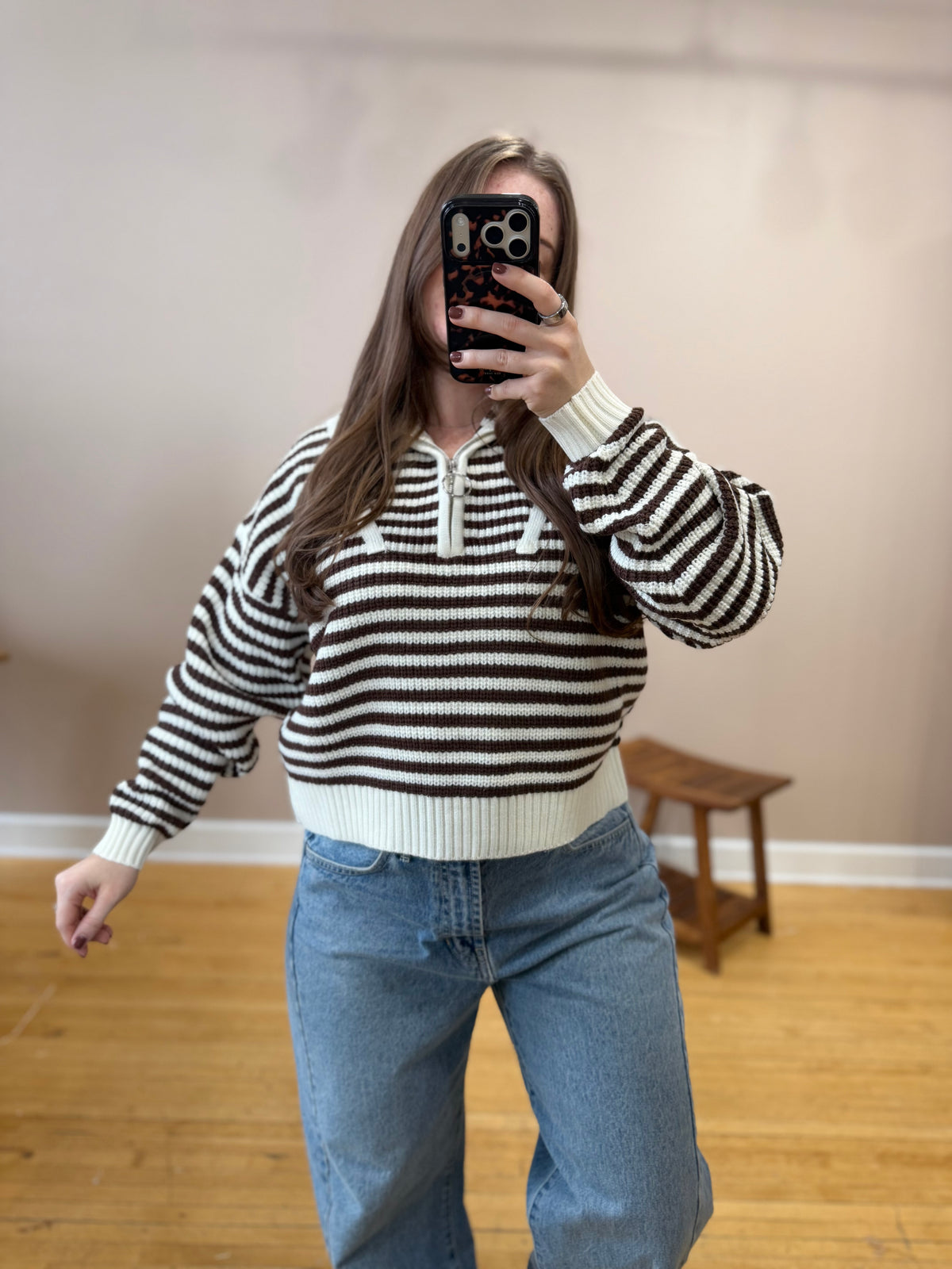 Lainey Half Zip Sweater