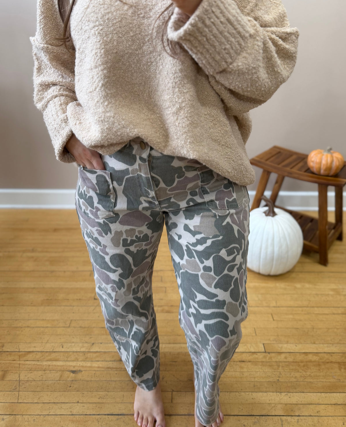 Camo Denim Pants