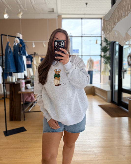Teddy Golfing Mock Neck