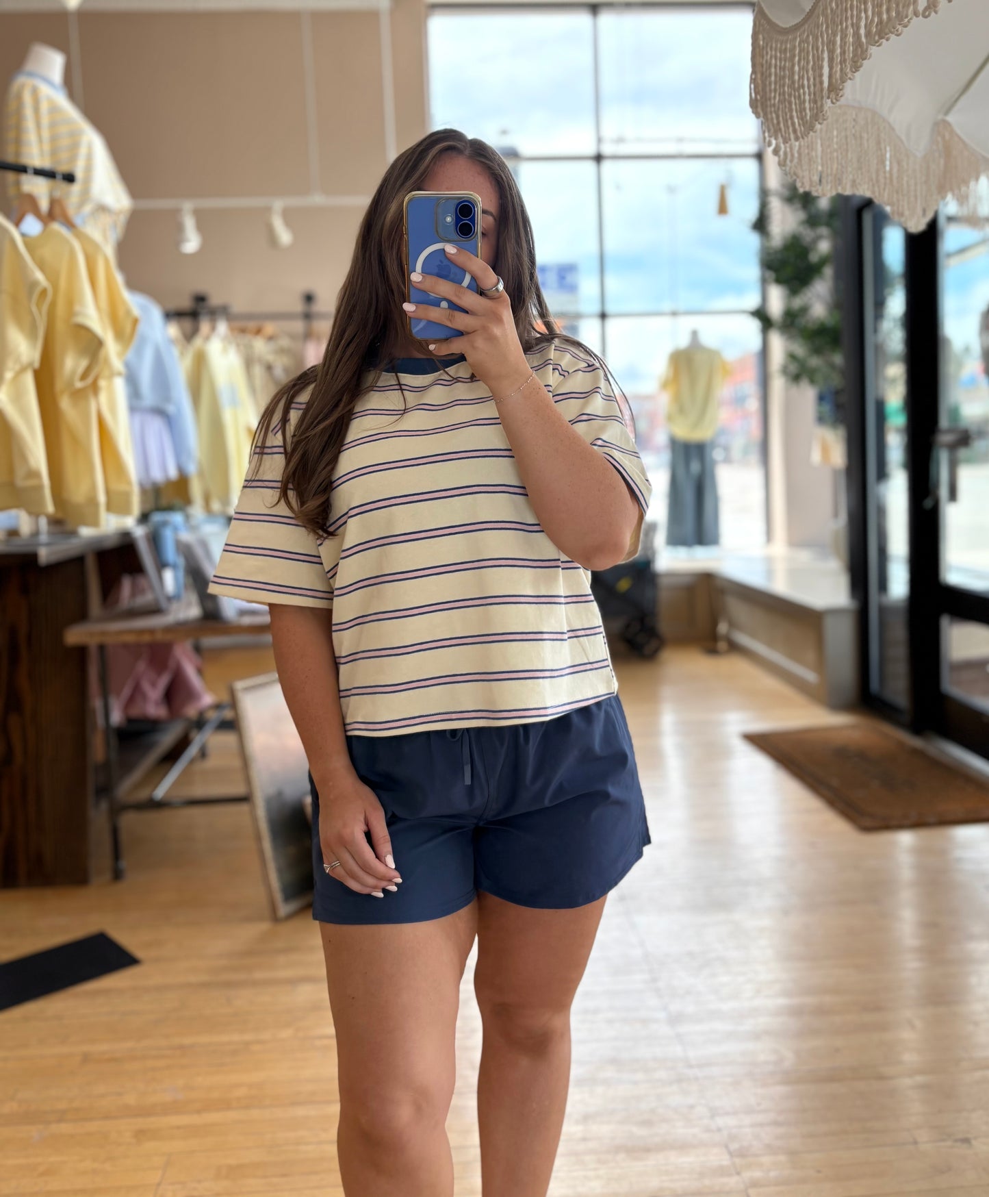 Navy Active Shorts