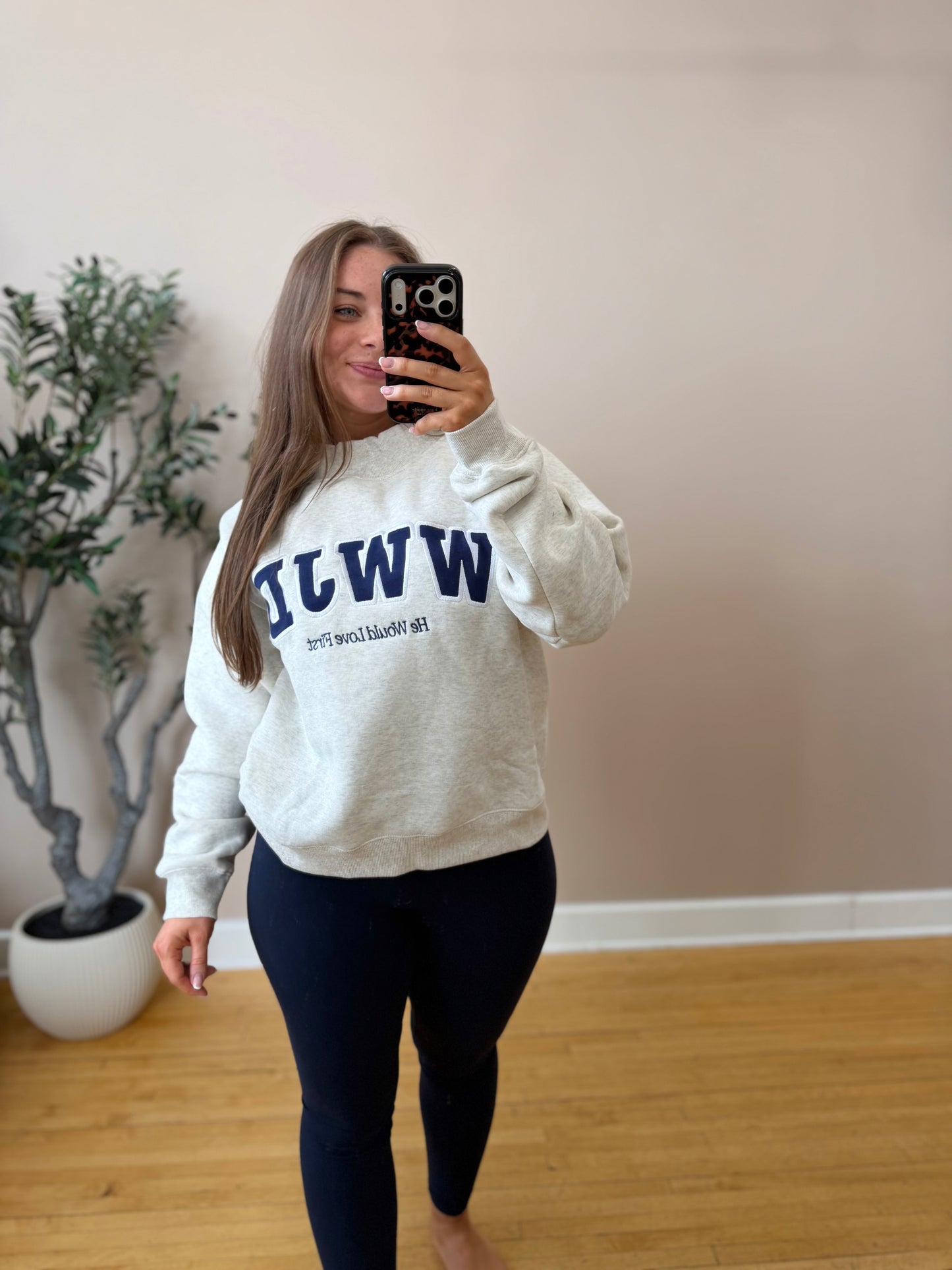 WWJD Ash Mock Neck