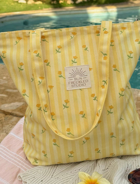 Lemon Blossom Tote Bag