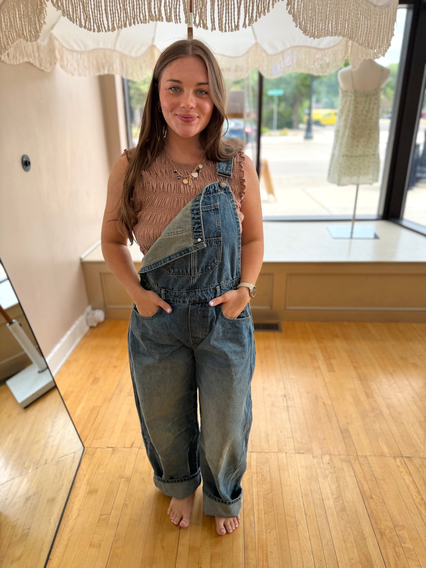 Denim Overalls