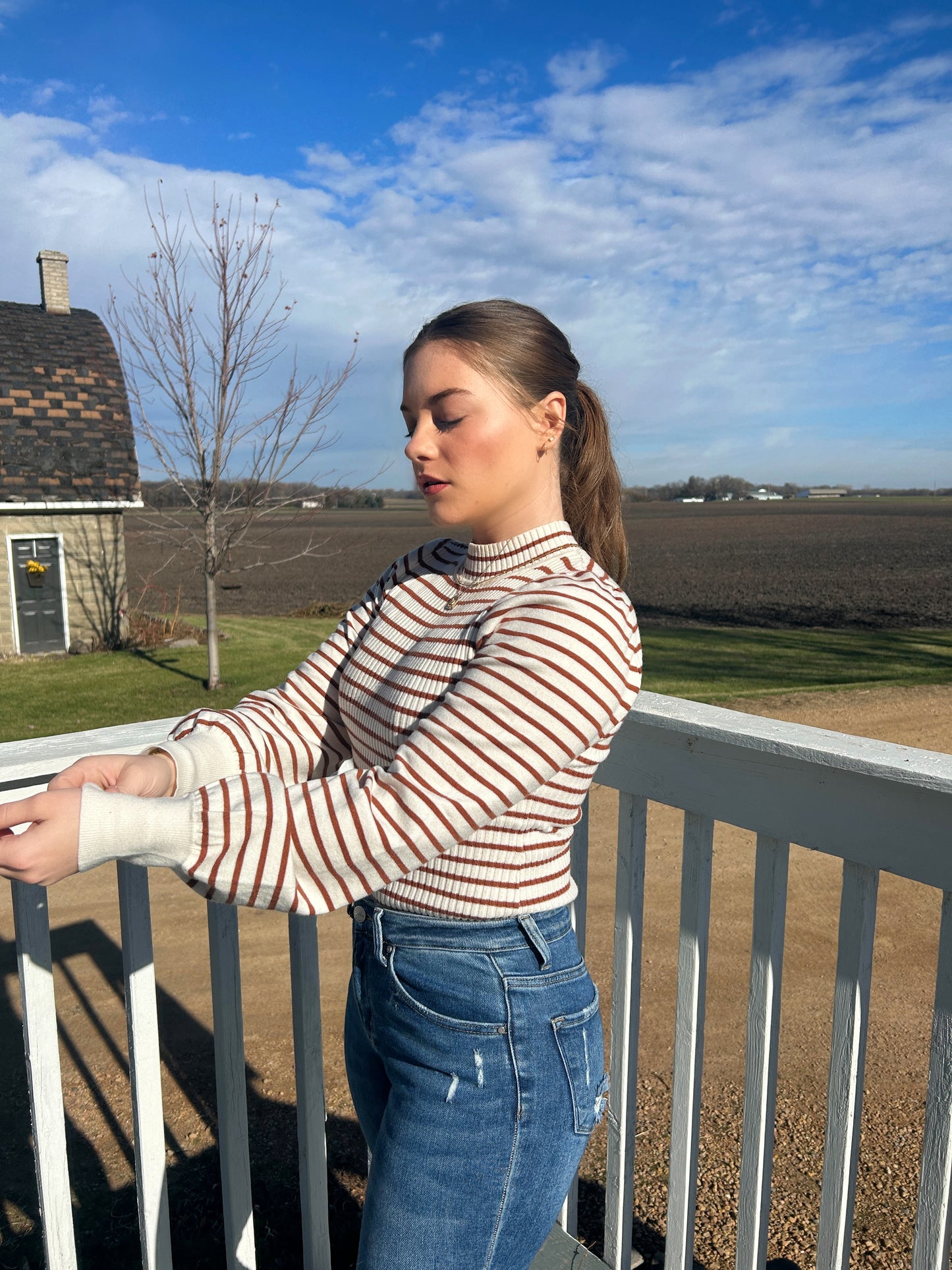 Cinnamon Twist Long Sleeve Top