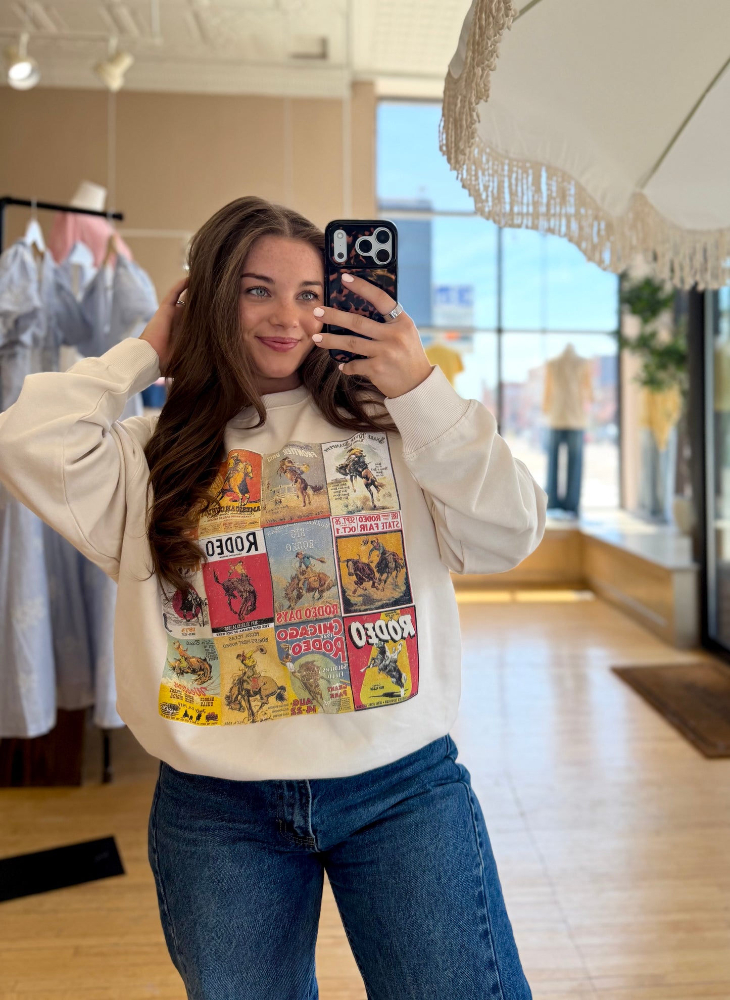 Cowboy Poster Crewneck