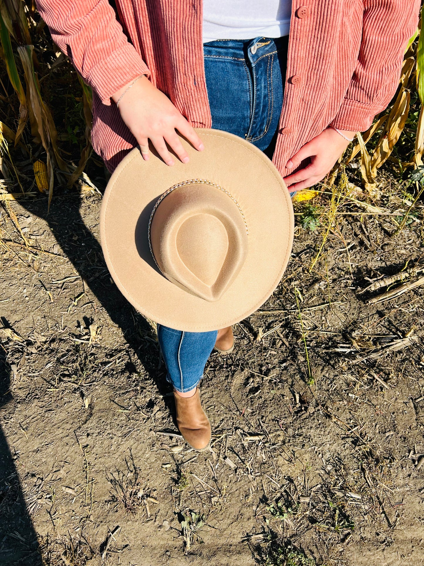 Chain Belt Fedora Hat