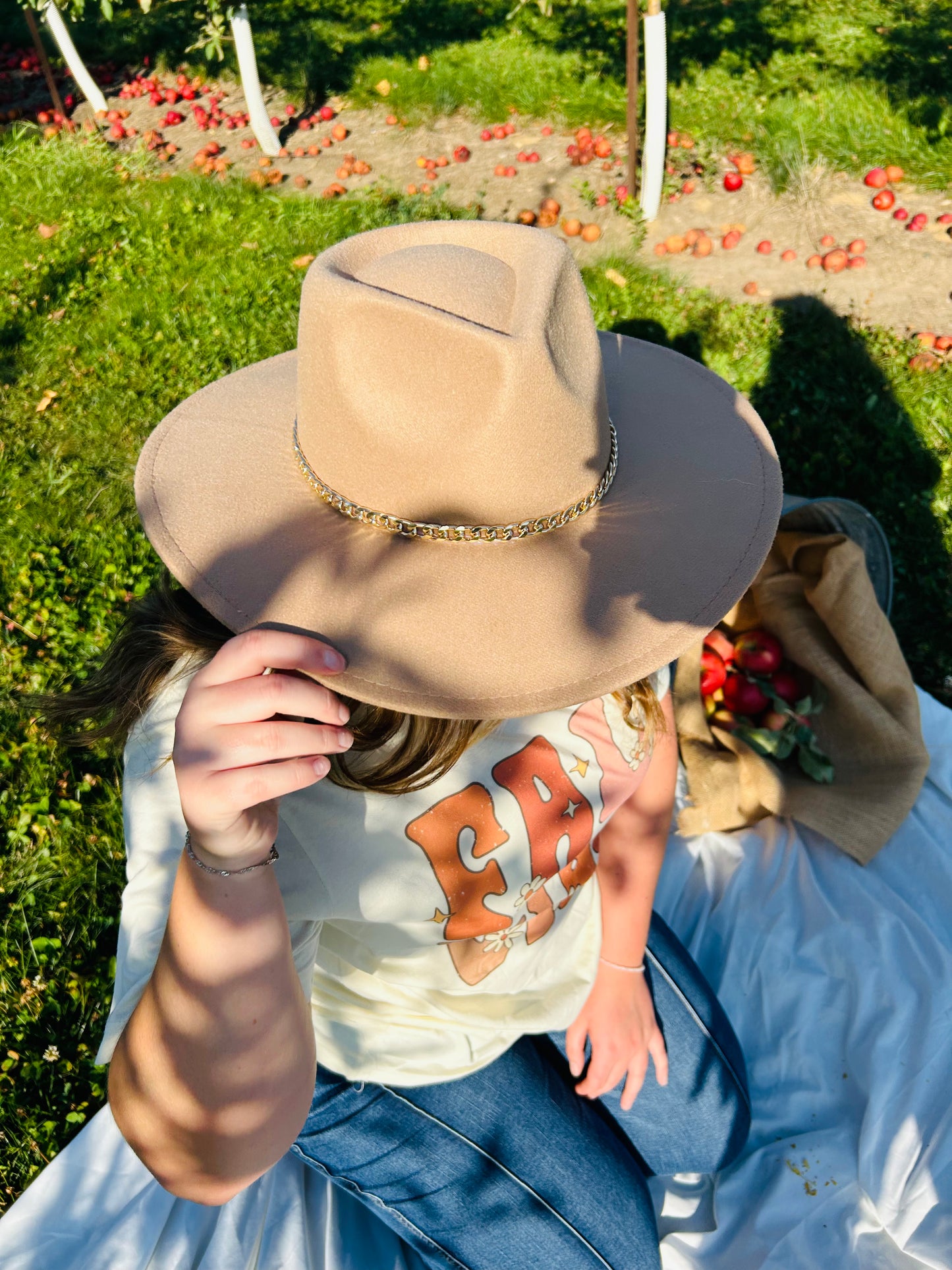 Chain Belt Fedora Hat