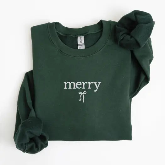 Merry Bow Crewneck