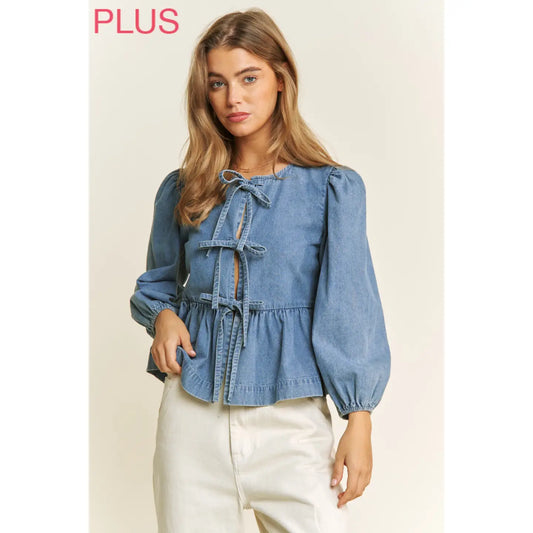 Willow Denim Blouse